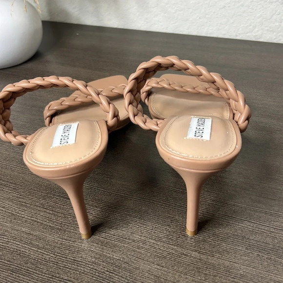 STEVE MADDEN Prema Braided Heel Sandals Womens Sizes 11, 12 & 13 M - Picture 8 of 10